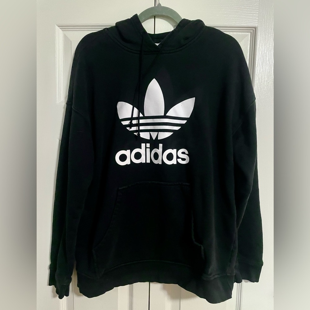 Adidas Black Trefoil Hoodie